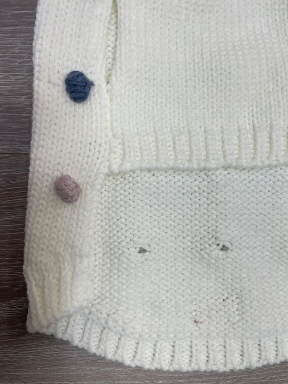 NWT Koolaburra By Ugg Lorena Pet Sweater for Dogs Multicolored Pom Poms Small